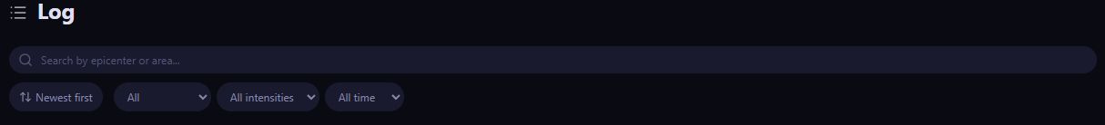 Filter bar
